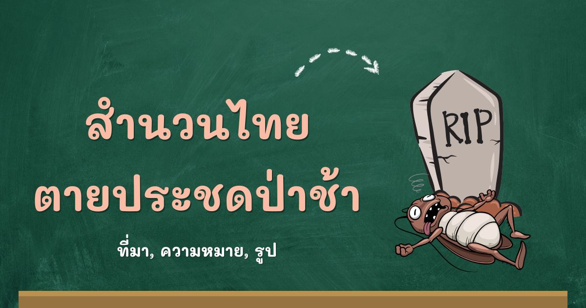 สำนวนตายประชดป่าช้า