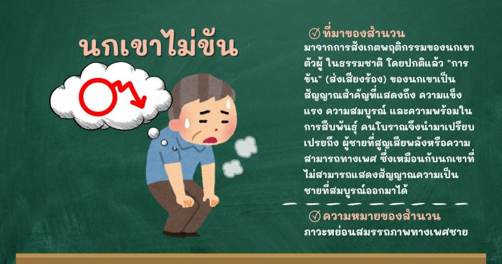 ที่มาและความหมายนกเขาไม่ขัน